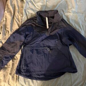 🧥 Lululemon Navy Blue Lightweight Hooded Pullover Jacket - Size 4